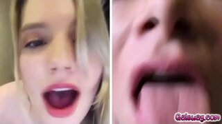 Κένα και Γαλήνια κάνει έξω γυναικείος οργασμός μέσω υπολογιστή